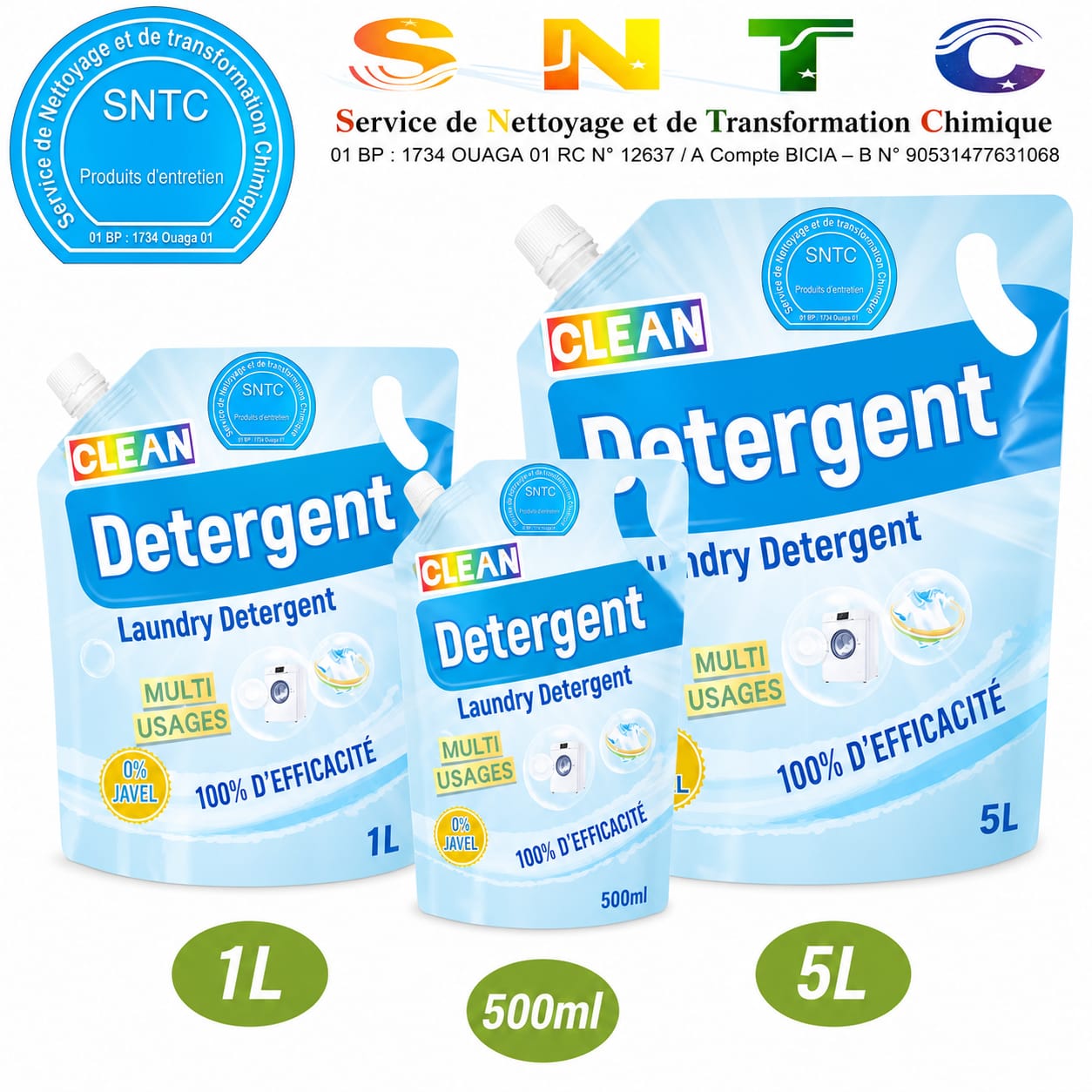 Emballage CLEAN Détergent